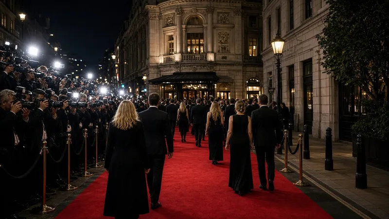 Alfombra roja del estreno en el Festival de Cine de Londres